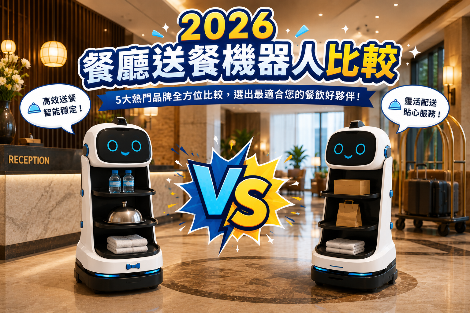 送餐機器人 5 大特色功能：定位導航、多機協作到托盤運用一次看